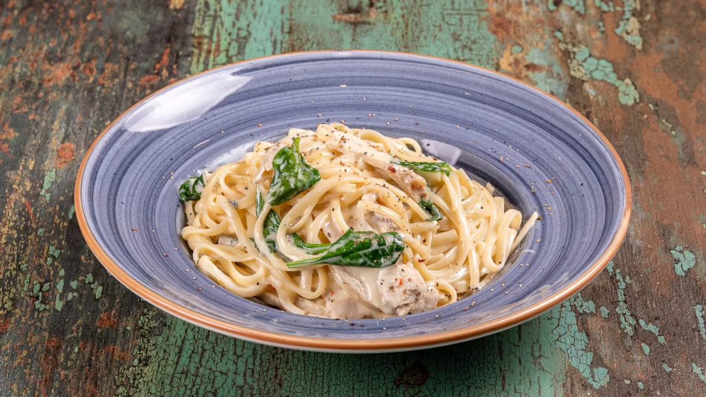 gorgonzola chicken spaghetti